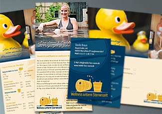 Arbeitsprobe Corporate Design für Wellness unterm Sternenzelt