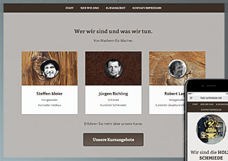 Webdesign Holz-Schmiede-Deschka