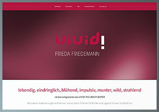 Webseite VIVID Figurentheater